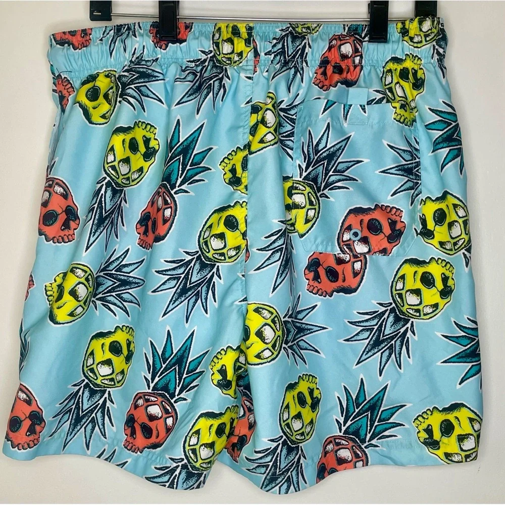 Men’s George Skull Pineapple Swim Trunks